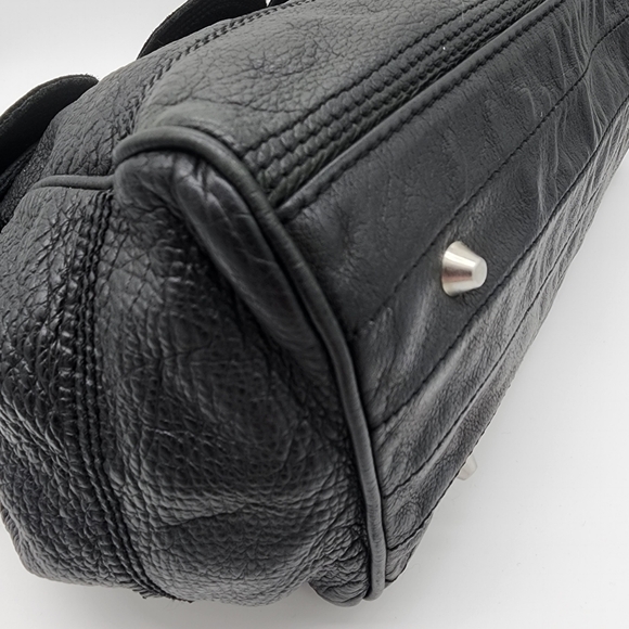 LIEBESKIND BERLIN Vintage Y2K Leather Black Handbag Satchel Large - Picture 12 of 16